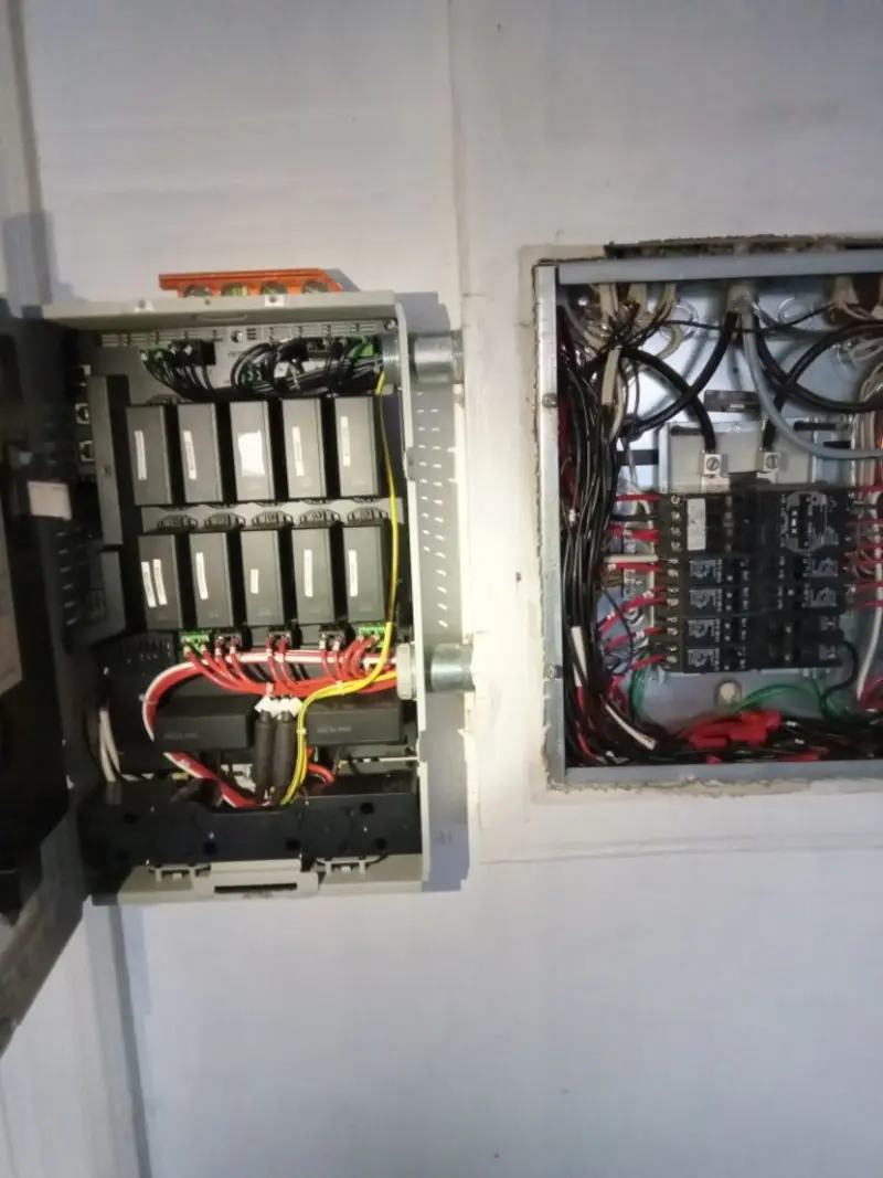 Electrical panel upgrade completed for Security Camera Wiring in Meadow Woods